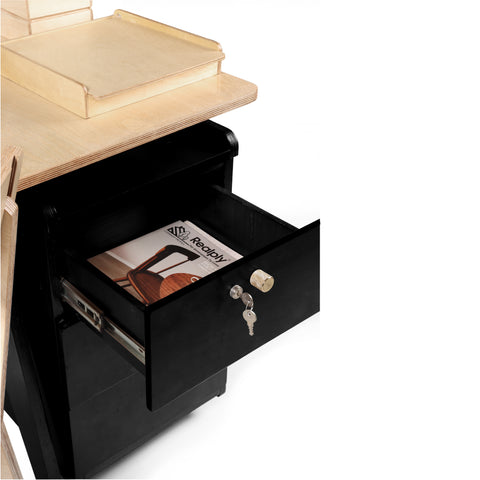 Resu - Work Table With Movable Pedestal Resu - Work Table With Movable Pedestal