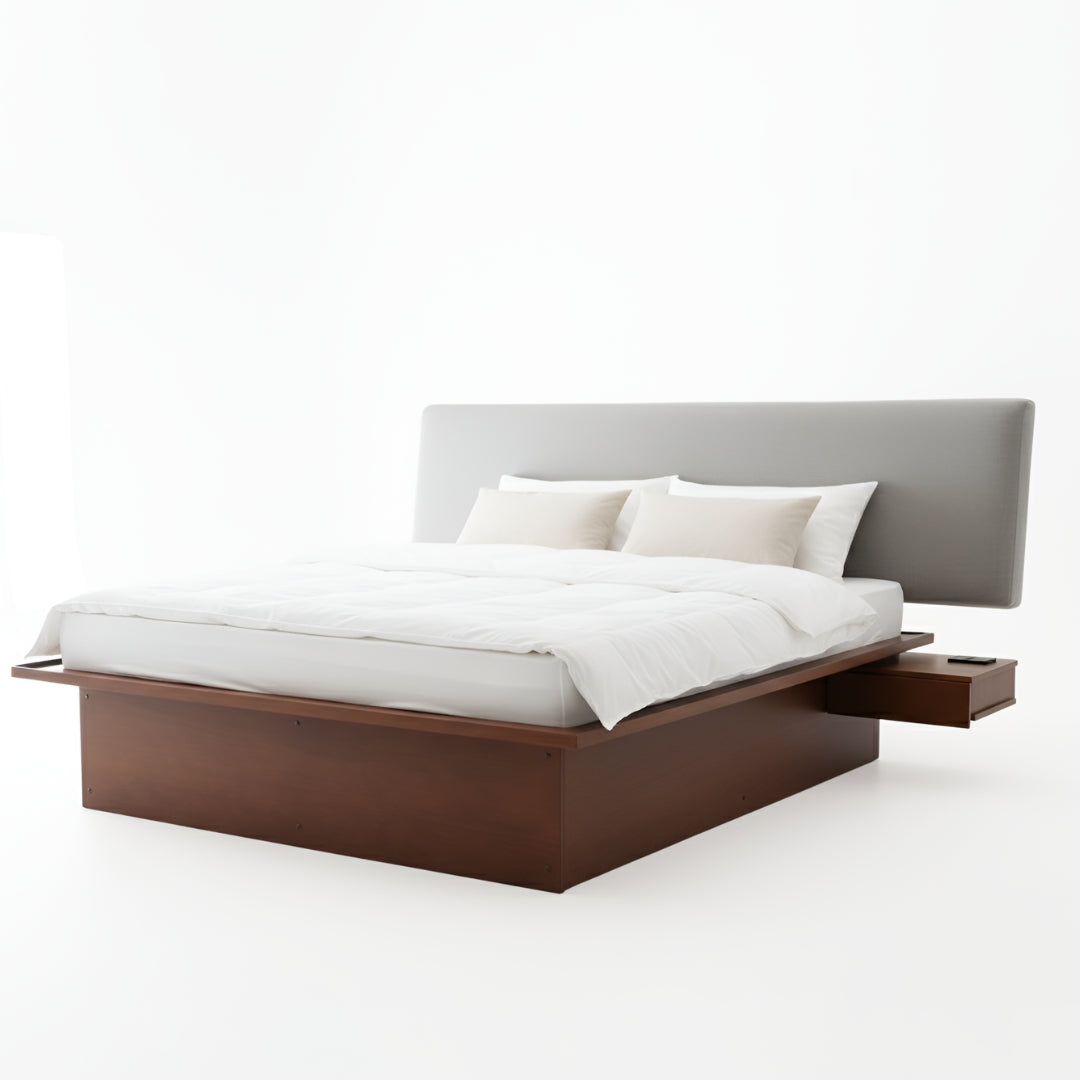 Okan - Double bed with storage